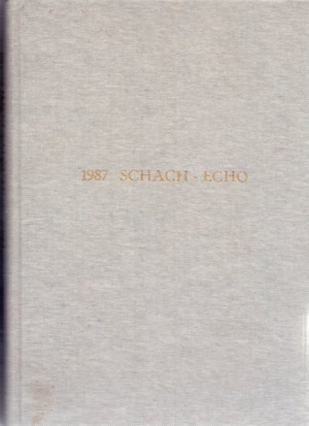 Schach-Echo 1987 gebunden